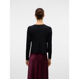 VERO MODA - Tia - Shirt - Zwart - Lange Mouwen
