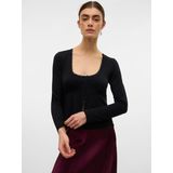 VERO MODA - Tia - Shirt - Zwart - Lange Mouwen