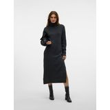 Vmboom - Midi-jurk - Gebreide Jurk - Rolkraag - Lange Mouwen - Enkel Lengte