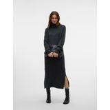 Vmboom - Midi-jurk - Gebreide Jurk - Rolkraag - Lange Mouwen - Enkel Lengte