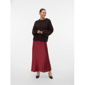 VERO MODA - VMGODDESS - Rok - Robijnrood - 7/8 lengte - Wijde pasvorm
