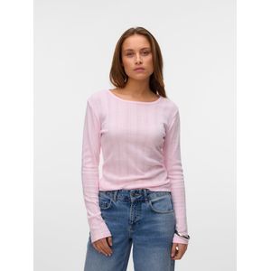 Vero Moda Lange Mouw Regular Fit Shirt - Model 'Lisa' - Effen Katoen