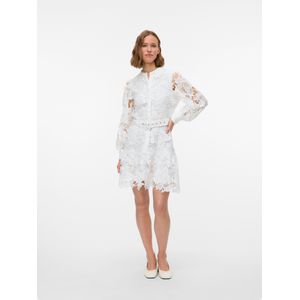 Vmariana - Kanten Jurk - Kort - Lange Mouwen - Riemsluiting - Regular Fit