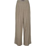 Broek met Wijde Pijpen - Mid Waist - Loose Fit