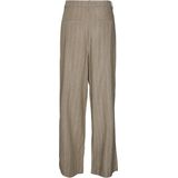 Broek met Wijde Pijpen - Mid Waist - Loose Fit