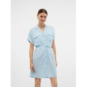 VERO MODA - VMLinn - Blousejurk - Pastelblauw