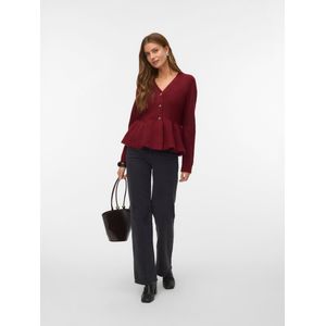Vmeika - Gebreid Vest - V-Hals - Lange Mouwen - Regular Fit