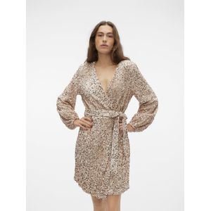 Vmbella - Korte Jurk - Feestjurk - V-Hals - Lange Mouwen