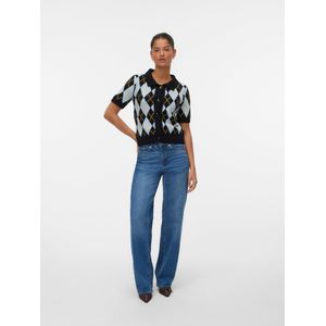 Vmsally - Gebreid Vest - Regular Fit - Overhemdkraag - Knoopdetail