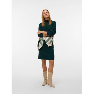 Vmlefile - Midi-jurk - Gebreid - Hoge Hals - Lange Mouwen - Regular Fit