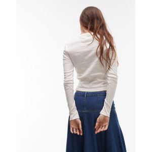 Topshop Graphic Saint Moritz Long Sleeve Baby Tee
