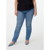 Jeans - Straight Fit - Blauw - Katoen - Mid Rise