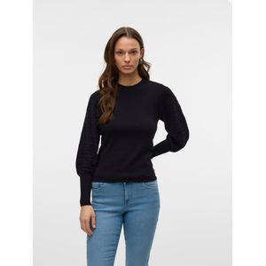 Gebreide Pullover - O-Hals - Lange Mouwen - Hoge Manchetten - Regular Fit