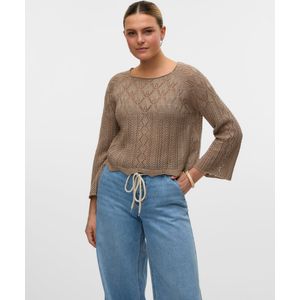 Vmginger - Gebreide Pullover - 3/4 Mouwen - Boothals