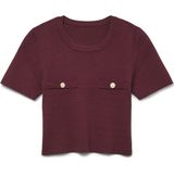 Vmkristin - Gebreide Pullover - O-hals - Regular Fit - Knoop Detail