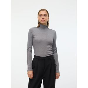 Vmnicholle - Blouse - Rolkraag - Lange Mouwen - Glitterdetail - Tight Fit