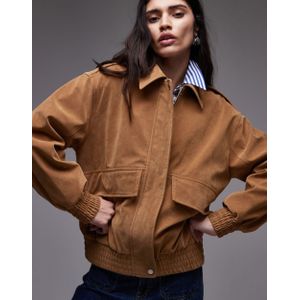 Topshop - Oversized Bomber - Tan - Jas
