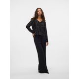 Pullover - V-Hals - Lange Mouwen - Pailletten Detail - Loose Fit