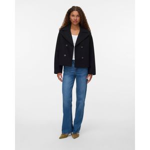 Vmvinceline - Jas - Omkeerbaar - Kort - Lange Mouwen - Knoopsluiting met Dubbele Knopenrij