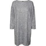 VERO MODA VMBLIS 7/8 Boatneck Short Dress - Lichtgrijs - Katoen