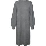 Vmenya - Midi-jurk - Gebreide Jurk - Knielengte - Lange Mouwen