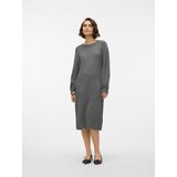 Vmenya - Midi-jurk - Gebreide Jurk - Knielengte - Lange Mouwen