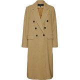 Vmanna - Faur Fux - Jas - Omkeerbaar - Lang - Knoopsluiting met Dubbele Knopenrij