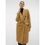 Vmanna - Faur Fux - Jas - Omkeerbaar - Lang - Knoopsluiting met Dubbele Knopenrij