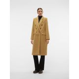 Vmanna - Faur Fux - Jas - Omkeerbaar - Lang - Knoopsluiting met Dubbele Knopenrij