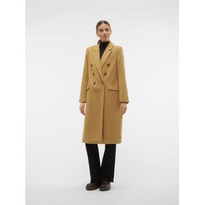 Vmanna - Faur Fux - Jas - Omkeerbaar - Lang - Knoopsluiting met Dubbele Knopenrij