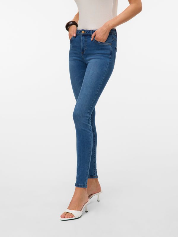 Vmtanya - Skinny Fit Jeans - Stonewash - Mid Rise