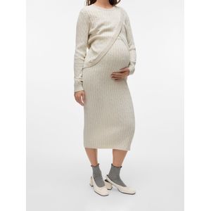 Gebreide Rok - High Waist - Enkel Lengte - Elastische Taille - Comfortabele Buikband