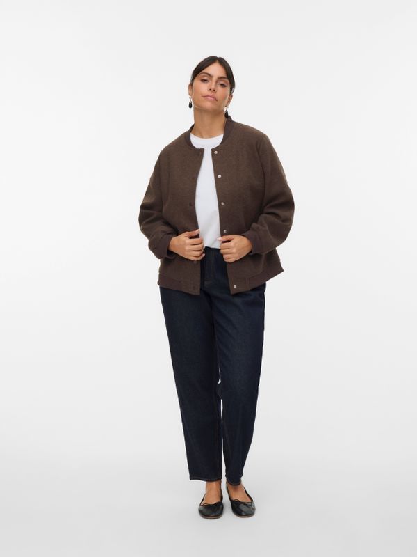 Vmcchloe - Bomber Jacker - Met Knoopsluiting - Voor Curvy Vrouwen