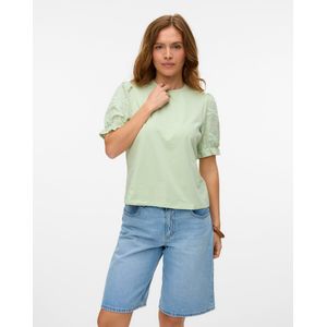 Vmsenna - Top - O-hals - Korte Mouwen - Volumineuze Mouwen - Regular Fit