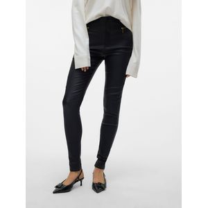 Vmloa - High Rise - Broek - Gecoat Effect - Skinny Fit