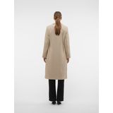 Vmanna - Faur Fux - Jas - Omkeerbaar - Lang - Knoopsluiting met Dubbele Knopenrij