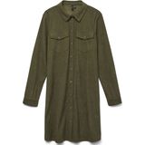 Vmvilja - Corduroy - Korte Jurk - Overhemdkraag - Lange Mouwen - Regular Fit