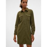 Vmvilja - Corduroy - Korte Jurk - Overhemdkraag - Lange Mouwen - Regular Fit