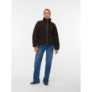Vmdebra - Gequilte Jas - Hoge Hals - Kort - Lange Mouwen - Voorzakken - Volledig Gevoerd