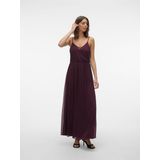 Vmolivia - Lange Jurk - Maxi - Mouwloos - V-Hals - Elegant Kant Detail