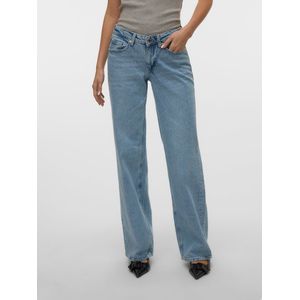 Vmvanessa - Wide Fit Jeans - Stonewash - Low Rise - Wide Leg Fit
