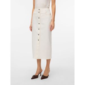 Vmwild - High Waist - Denim Rok - Enkel Lengte