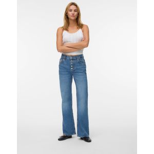 Awemily - Flared Fit Jeans - Stonewash - High Rise Mom Fit