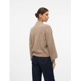 Vmnewrubellefile - Gebreide Pullover - Hoge Hals - Lange Mouwen - Ballonmouwen