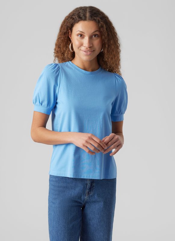 Awkerry - T-shirts - O-hals - Regular Fit - 2/4 Mouwen - Volumineuze Mouwen