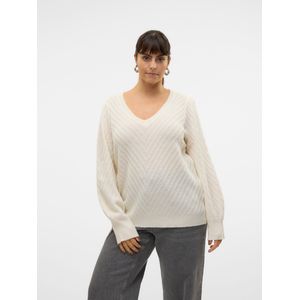 Vmcstinna - Gebreide Pullover - V-Hals - Lange Mouwen - Ballonmouwen