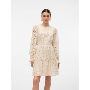 Vmkensa - Korte Jurk - Multicolor - V-Hals, Lange Mouwen, Knoopsluiting