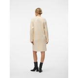 Vmgold - Gebreide Jurk - Knielengte - Hoge Hals - Lange Mouwen