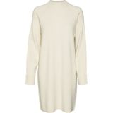Vmgold - Gebreide Jurk - Knielengte - Hoge Hals - Lange Mouwen