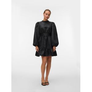 Vmsulle - Korte Jurk - Cocktailjurk - Hoge Hals - Lange Mouwen - Regular Fit